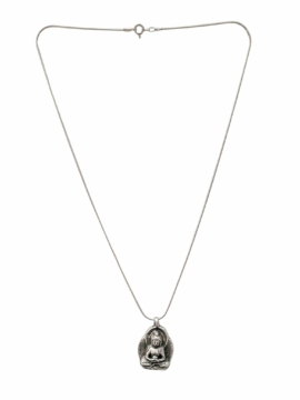 Collier en argent avec pendentif de Bouddha Amitabha