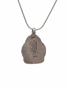 Collier en argent avec pendentif de Bouddha Amitabha
