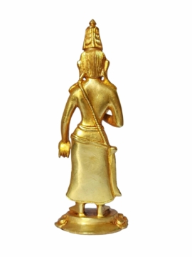 Statue miniature en cuivre de Maitreya Buddha – Incarnation de la Compassion