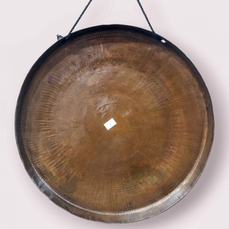 Gong de sanación tibetano de bronce poderoso - 29 cm