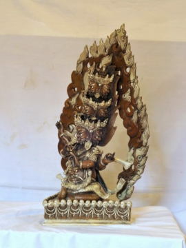Copper Rahula Statue &ndash; Symbol of Truth and Protection