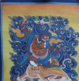 Dorje Drolo Thangka on Cotton Canvas