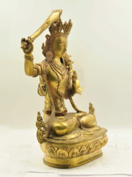 Radiant Manjushri Statue in Glossy Finishing