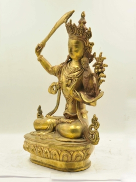 Radiant Manjushri Statue in Glossy Finishing