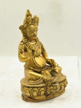 Brass Yellow Jambhala Kubera Statue