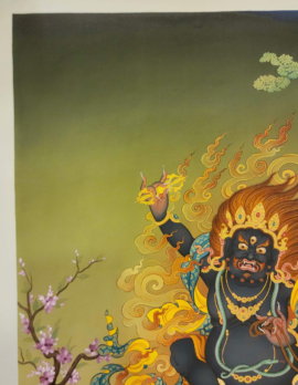 Handmade Vajrapani Thangka on Cotton Canvas