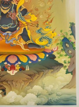 Handmade Vajrapani Thangka on Cotton Canvas