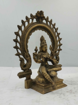 Statue de laiton de Lakshmi – Un symbole de prospérité et d&rsquo;abondance