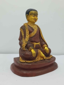 Handcrafted Copper Statue of Marpa Lotsawa &ndash; 15 cm