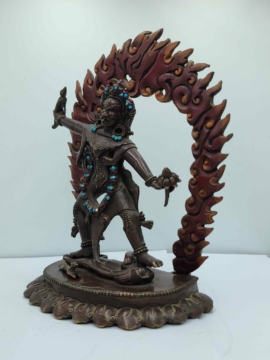 Copper Ekajata Statue &ndash; Emblem of Unity in Vajrayana Buddhism