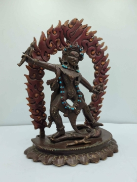 Copper Ekajata Statue &ndash; Emblem of Unity in Vajrayana Buddhism