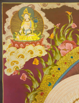 1000 Arms Avalokitesvara Thangka on Cotton Canvas