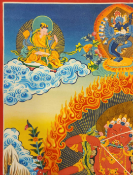 Kurukulla Thangka with Real Gold on Canvas