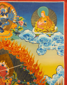 Kurukulla Thangka with Real Gold on Canvas