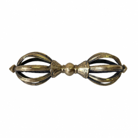Glossy Brass Dorje Vajra Ritual Object
