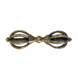 Glossy Brass Dorje Vajra Ritual Object