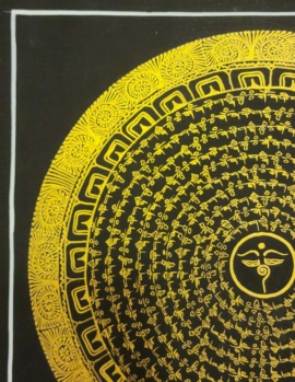 Mantra Mandala Thangka with Buddha Eye