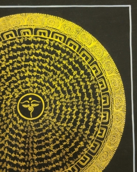 Mantra Mandala Thangka with Buddha Eye