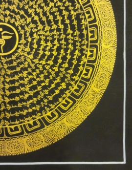 Mantra Mandala Thangka with Buddha Eye