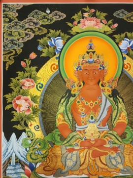 Aparimita Thangka of Namgyalma & White Tara
