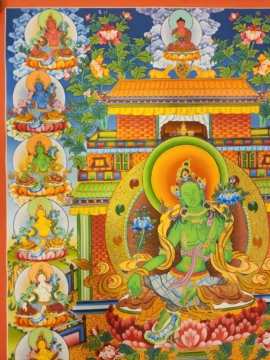 21 Tara Thangka on Cotton Canvas
