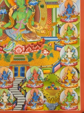21 Tara Thangka on Cotton Canvas