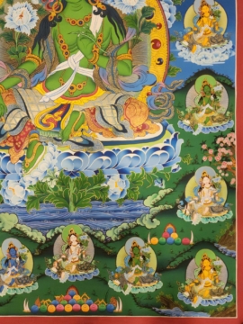 21 Tara Thangka on Cotton Canvas