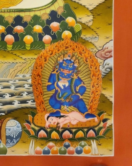 Pancha Jambhala Thangka on Cotton Canvas