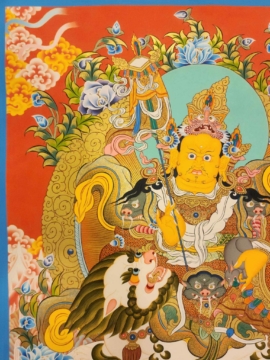 Jambhala Namtose Thangka on Cotton Canvas