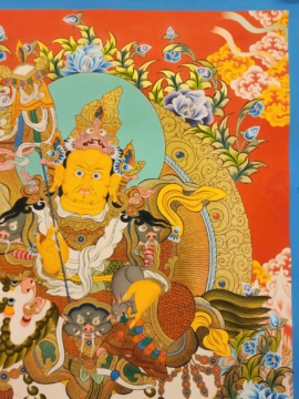 Jambhala Namtose Thangka on Cotton Canvas