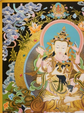 Vajrasattva and Shakti Yab-Yum Thangka