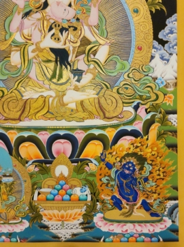 Vajrasattva and Shakti Yab-Yum Thangka
