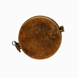 Tingsha en bronze avec Om Mani Padme Hum
