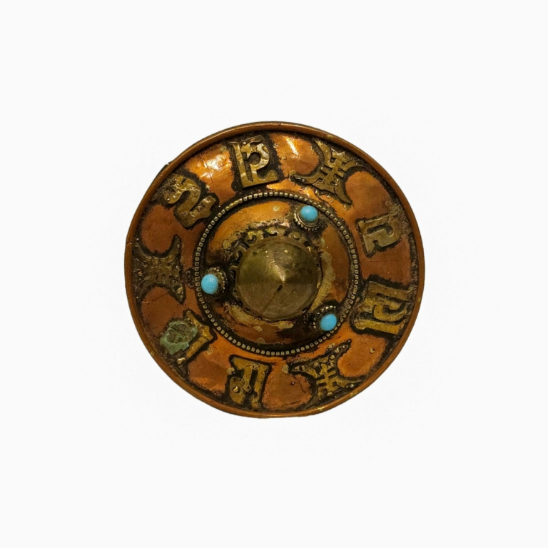Brass Prayer Wheel for Meditation Practice