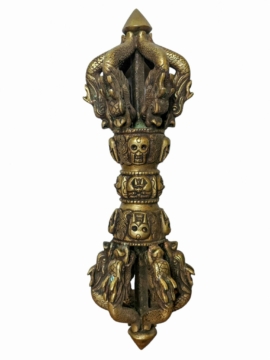 Brass Dorje Vajra Ritual Tool for Strength