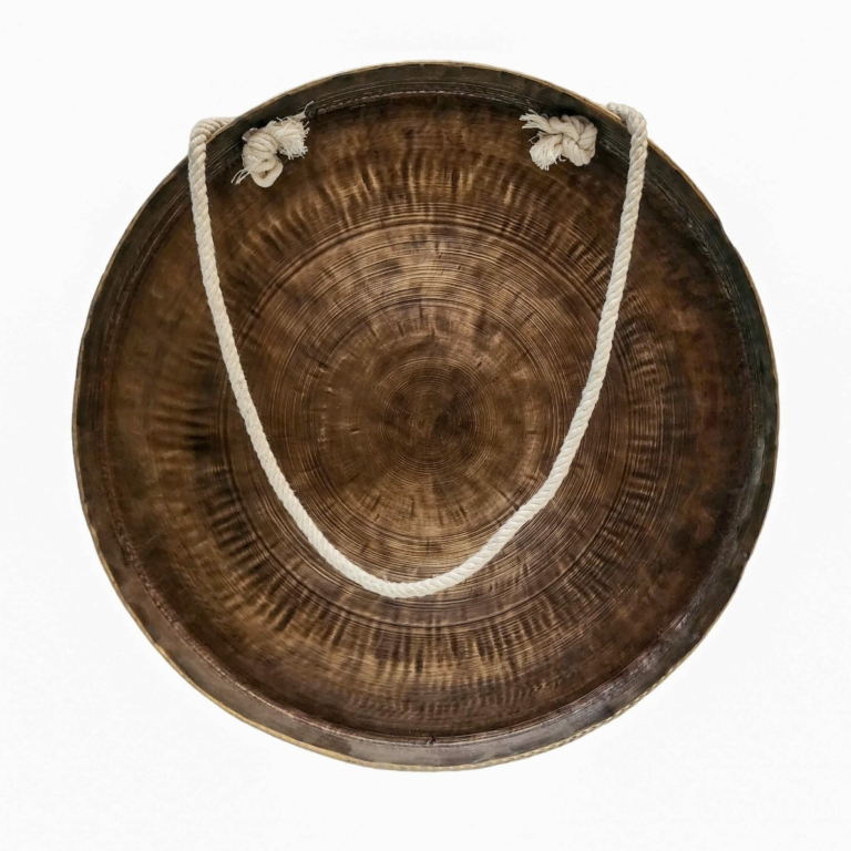 Gong de bronce tibetano para la sanación profunda del sonido - 30 cm