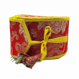 Tibetan Chod Damaru &ndash; Wooden Leather Drum
