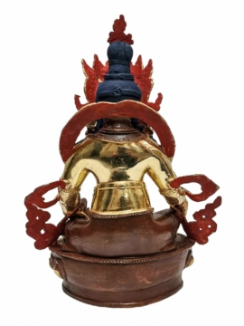 Yellow Jambhala Statue &ndash; Copper with Gold Plating