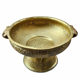 Brass Flower Vase for Vajrayana Buddhism