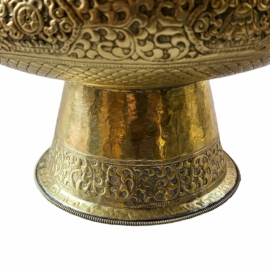 Brass Flower Vase for Vajrayana Buddhism