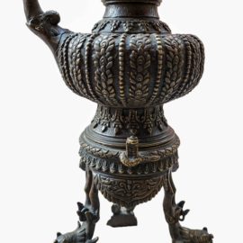 Antique Bronze Karuwa Water Offering Vessel