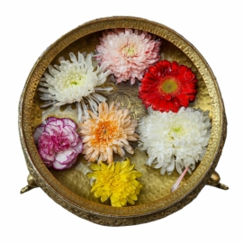Brass Flower Vase &ndash; Tibetan Craftsmanship