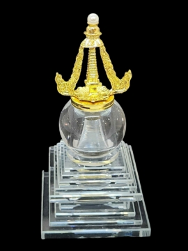 Stupa en Cristal pour la Méditation et la Paix Intérieure