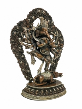 Ritual Ganapati copper statue