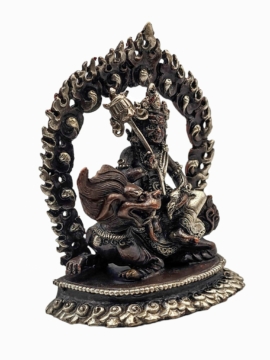 Namtose Vaisravana Lion Jambhala Buddhist Statue &ndash; Handcrafted Copper Masterpiece