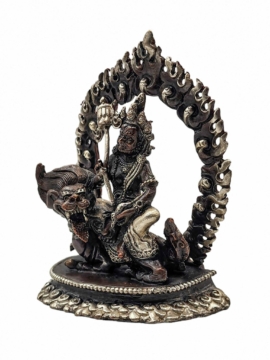 Namtose Vaisravana Lion Jambhala Buddhist Statue &ndash; Handcrafted Copper Masterpiece