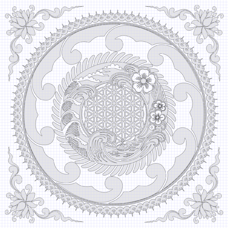 Flower of Life Coloring Page – #1