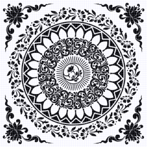 Floral Coloring Page – #1
