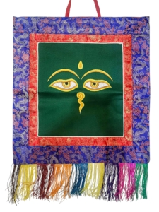 Cochin Brocade Wall Hanging: Buddha Eye Design