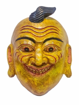 Máscara de Madera del Joker, Colgante de Pared de Nepal